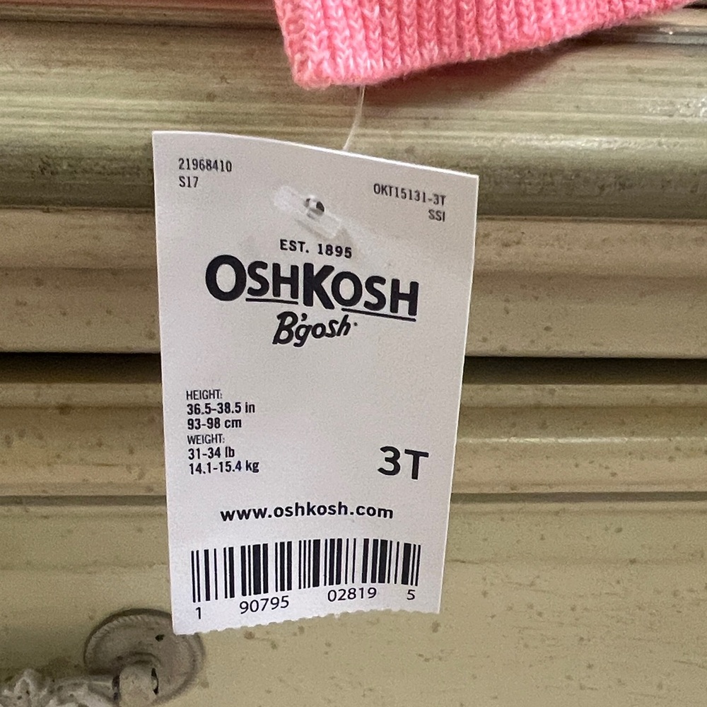 NWT- OshKosh Toddler girls sweater, 3T. - Picture 11 of 11